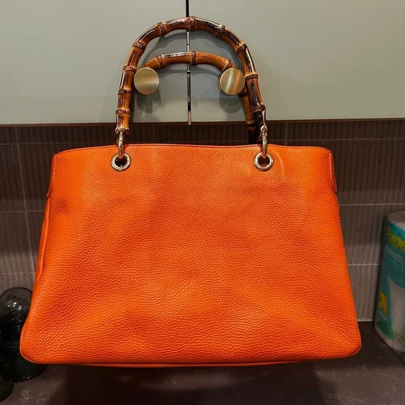 Mark & Graham Bamboo Elisabetta Slouch Handbag - Picture 2 of 12